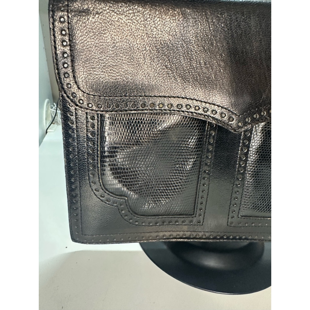 Women's YSL Black Clutch w Unbranded Strap - Picture 3 of 15